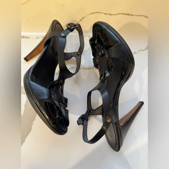 Cole Haan Black Strappy Women's Sandals - Sz 9.5 - Picture 4 of 9